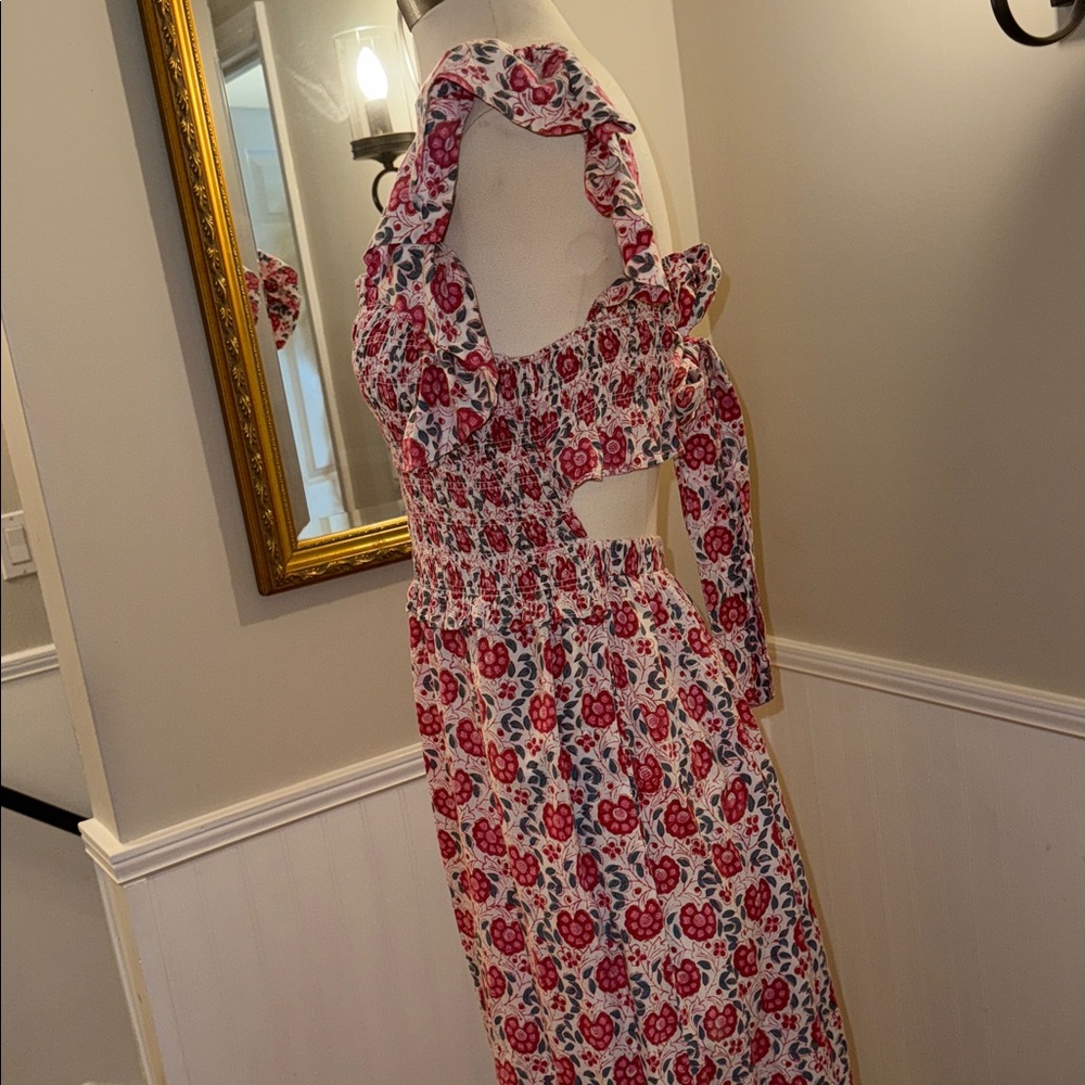 Anna Cate Floral Ruffle Smocked Maxi Dress. M. EUC - Picture 6 of 15